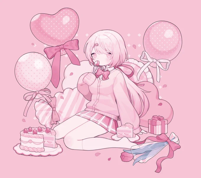#あなたのぴんく色の作品を見せてください 椎名さんとコミッションつめ