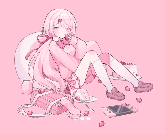 #あなたのぴんく色の作品を見せてください 椎名さんとコミッションつめ