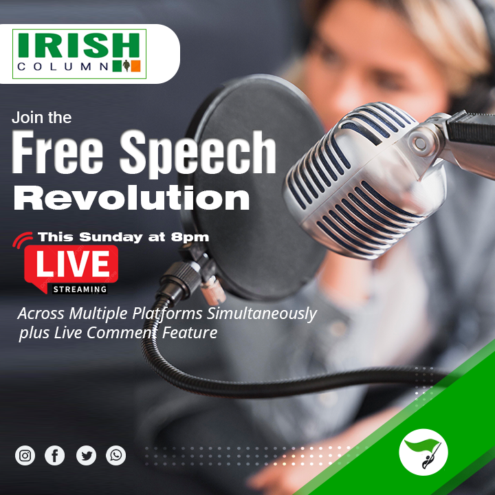 Same time again live this Sunday at 8pm on this Page.    

★ Broadcasting Live Similtanously on 8 Platforms     

✅ Real #Irish Issues + Guests  

#Irelandisfull #IrelandBelongsToTheIrish #Ireland #irishnews #irelandnews #dublin #galway #cork #limerick #Waterford