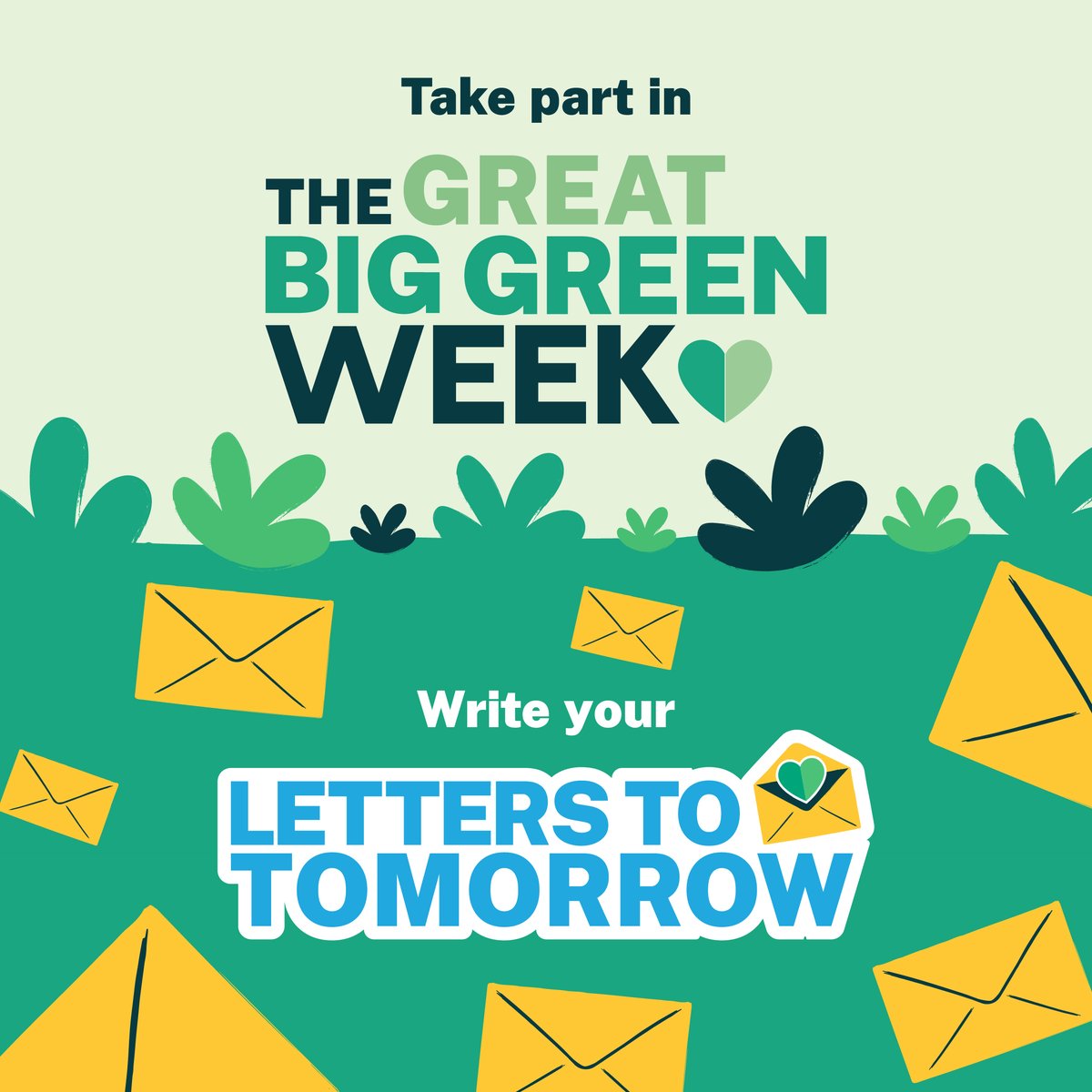 This #GreatBigGreenWeek share your hopes for the future if our leaders step up to protect the environment by writing #LetterstoTomorrow. Why not share your letter on social media, tagging <a href="/coopuk/">Co-op</a> and <a href="/TheCCoalition/">The Climate Coalition</a>? ✏️ 🌍 Visit coop.uk/42XQ4Ly to learn more. #itswhatwedo