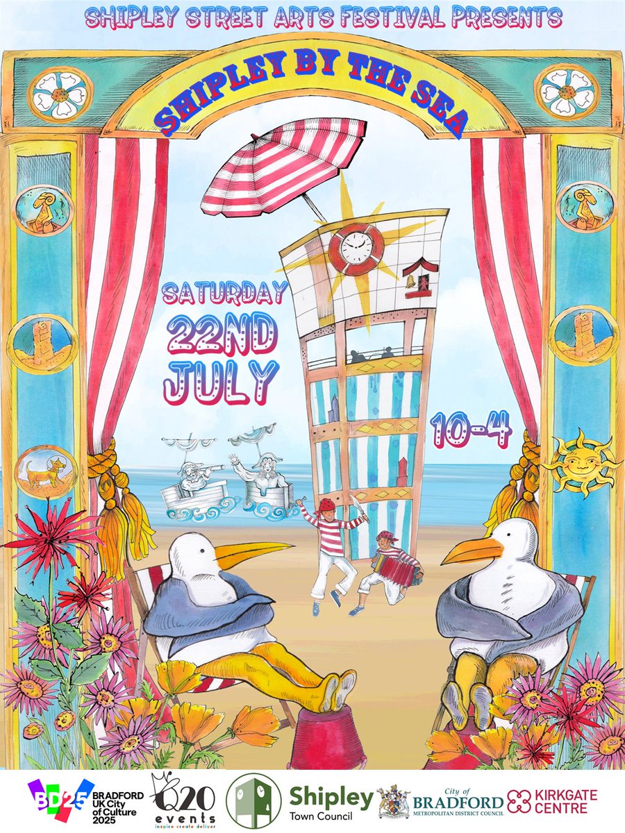 Shipley by the Sea is taking place on the 22nd July! We can;t wait to see you all there. We have some incredible shows and walkabout entertainment to showcase the best in British Street Theatre!