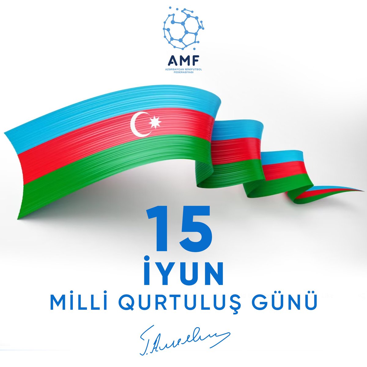 AMF_AZE's tweet photo. Xalqımızı Milli Qurtuluş Günü münasibətilə təbrik edirik! #15iyunqurtuluşgünü https://t.co/AccKpbMhna