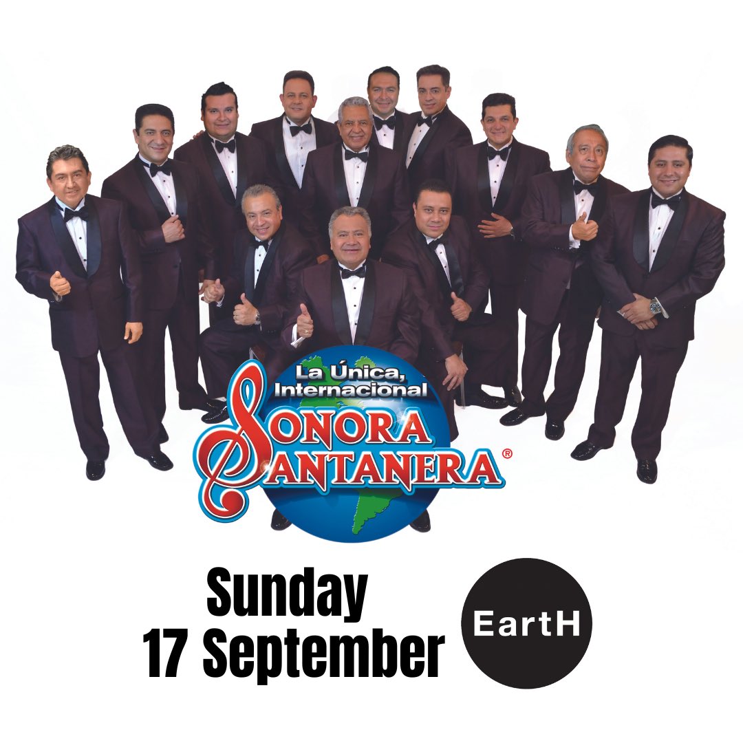 We are excited to announce that <a href="/SantaneraMx/">La Única Internacional Sonora Santanera</a> will perform at @earthackney on Sunday 17 September.

La Sonora Santanera is a living legend in the world of Latin music. 

Tickets on sale Friday 16 June at 10am comono.co.uk/live/sonora-sa…