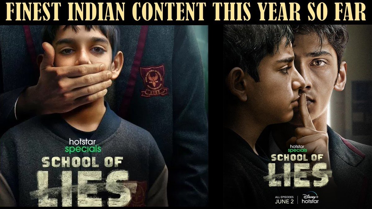 #AvinashArun presents a post mortem of today’s society thriving on lies, deceits,compromises..all of which is tugged under some glossy carpet. #SchoolofLies is a brilliant addition to 2023’s exciting palate of Indian webseries..The best of the lot!
Review:youtu.be/4CU_uYfyzf0