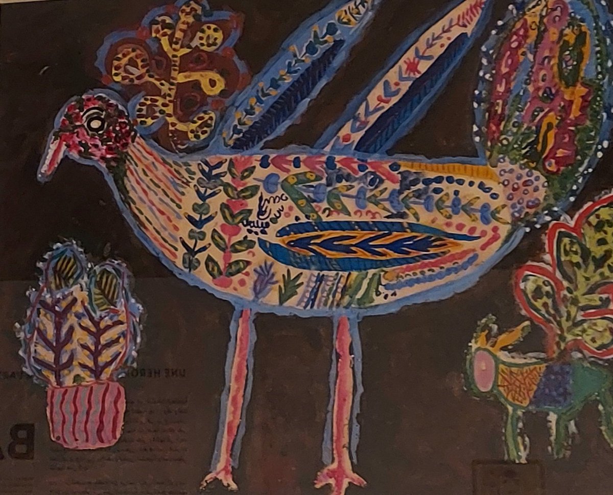 MarieJo78573071's tweet image. A la #VieilleCharité jusqu'au 24 sept.
Ne manquez pas cette superbe expo foisonnante et éblouissante des œuvres de BAYA, géniale artiste algérienne qui, depuis son enfance difficile,a trouvé dans la peinture le moyen de traduire la beauté du monde qui l'a entouré..
#Marseille