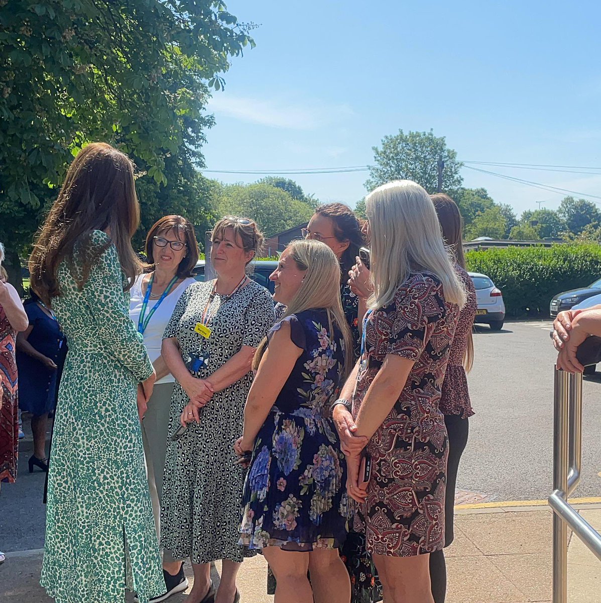 nhsswft's tweet image. Delighted to welcome The Princess of Wales to Riversley Park Children's Centre today. The Princess met some of our Health Visitors and heard about a new study they’re taking part in to trial the use of the Alarm Distress Baby Scale (ADBB), which is funded by @Earlychildhood.