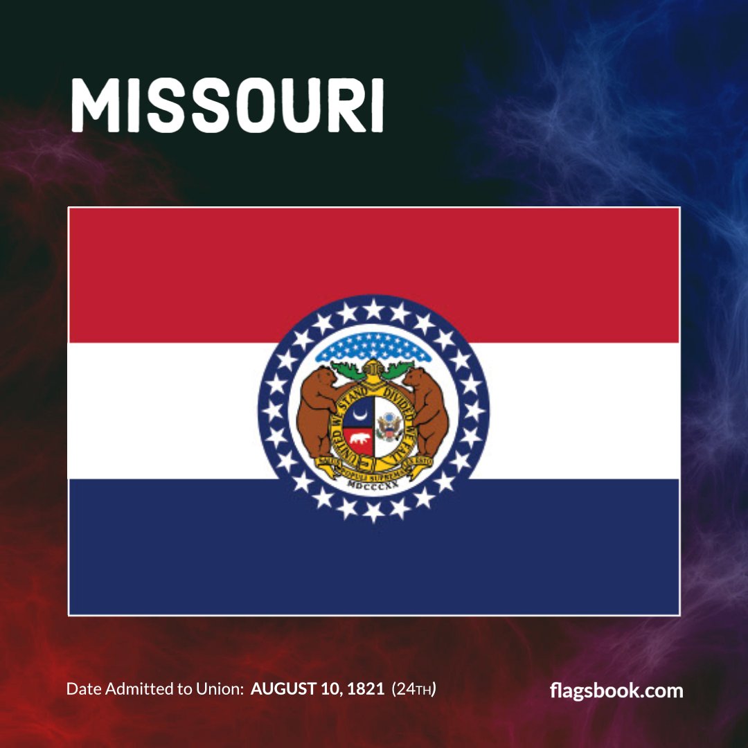 flags_book's tweet image. State flag of Missouri
Show Me State
#Missouri #worldflags #usaflags #usflags #fiftystates #fiftystatesflags #50states #flagsbook #flagoftheday #dailyflag #todaysflag #flag #flags #learnflags #24thstate #Mo #Jeffersoncity #showmestate #cavestate #kansascity #stlouis #stl #midwest