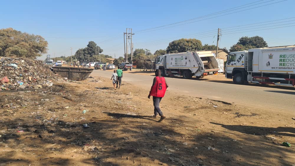 Joint EMA/ City of Harare Waste Management Blitz. Removal of waste dumps around Harare, prosecution of litter bugs. 
#KeepZimbabweClean 
#Cleancities