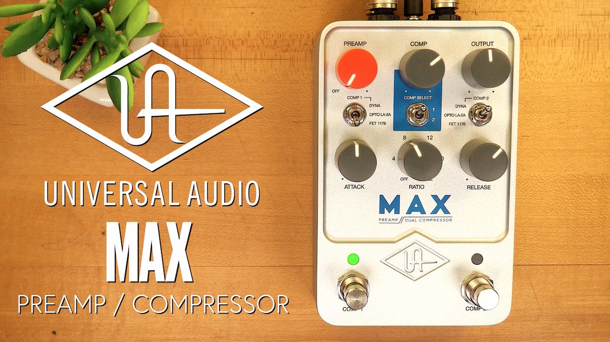NEW DEMO DAY! Head to our YouTube channel for the full video as we explore the Max Preamp & Dual Compressor from @UAudio! 🎛

youtu.be/vx5r2SPr-2g

#pedaloftheday #effectspedals #pedalsandeffects #uafx #universalaudio #max #preamp #compressor