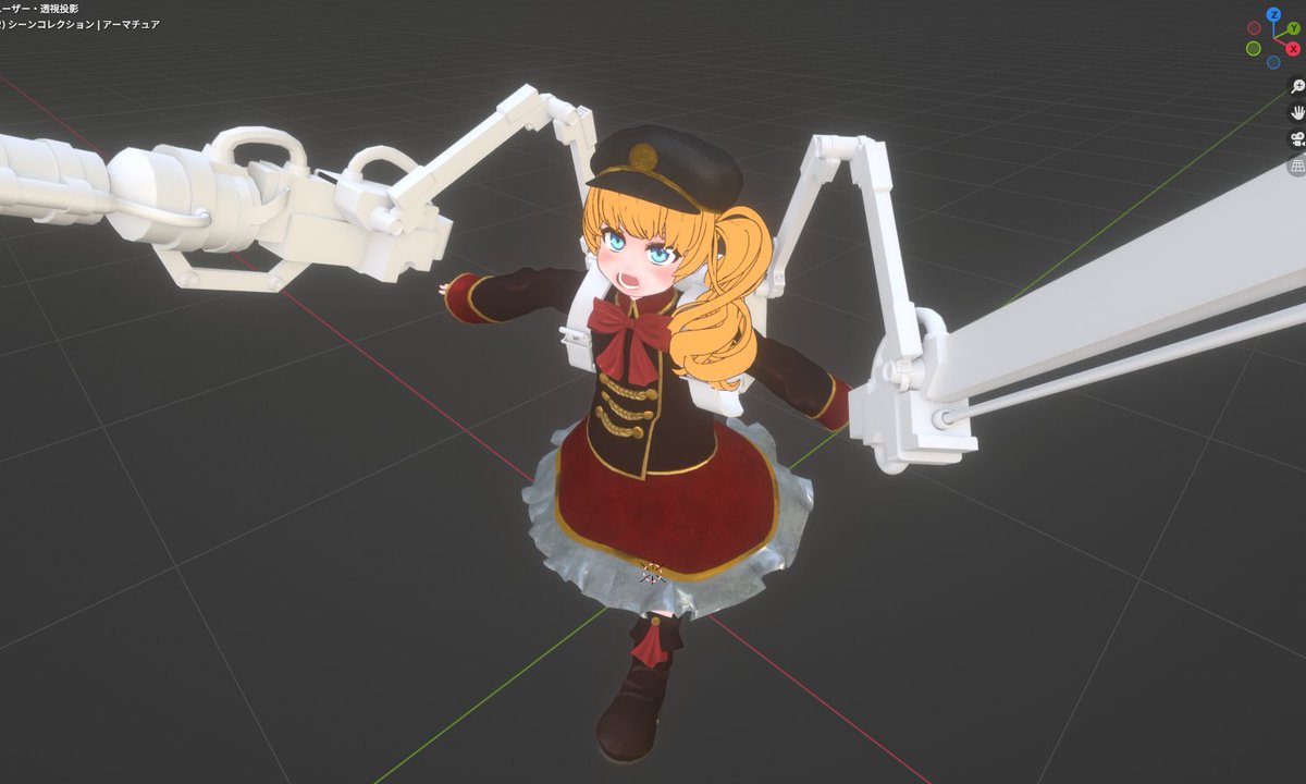 やりたかった表現がだいぶ出来てきました！ #blender #vrchat #vket