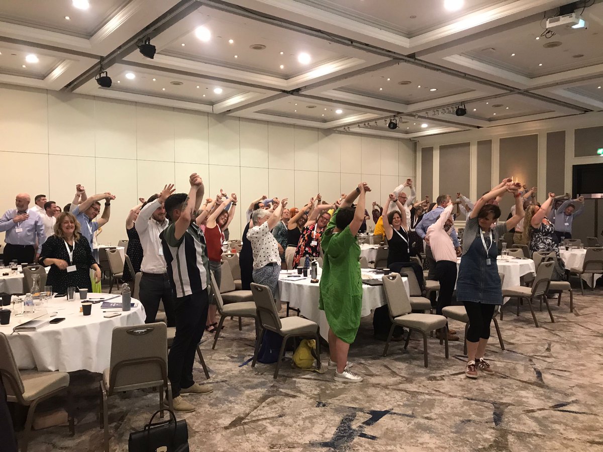 CharityLeadScot's tweet image. And stretch ... back from lunch and some gentle exercise to re-energise us for our Members Panel: Let's Talk About Wellbeing. #ACOSVOmembersday23