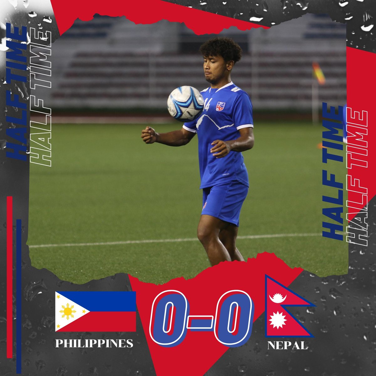 theanfaofficial's tweet photo. Nothing to separate the two sides at the break.
#NEPvsPHI https://t.co/sUxgxHV8R7