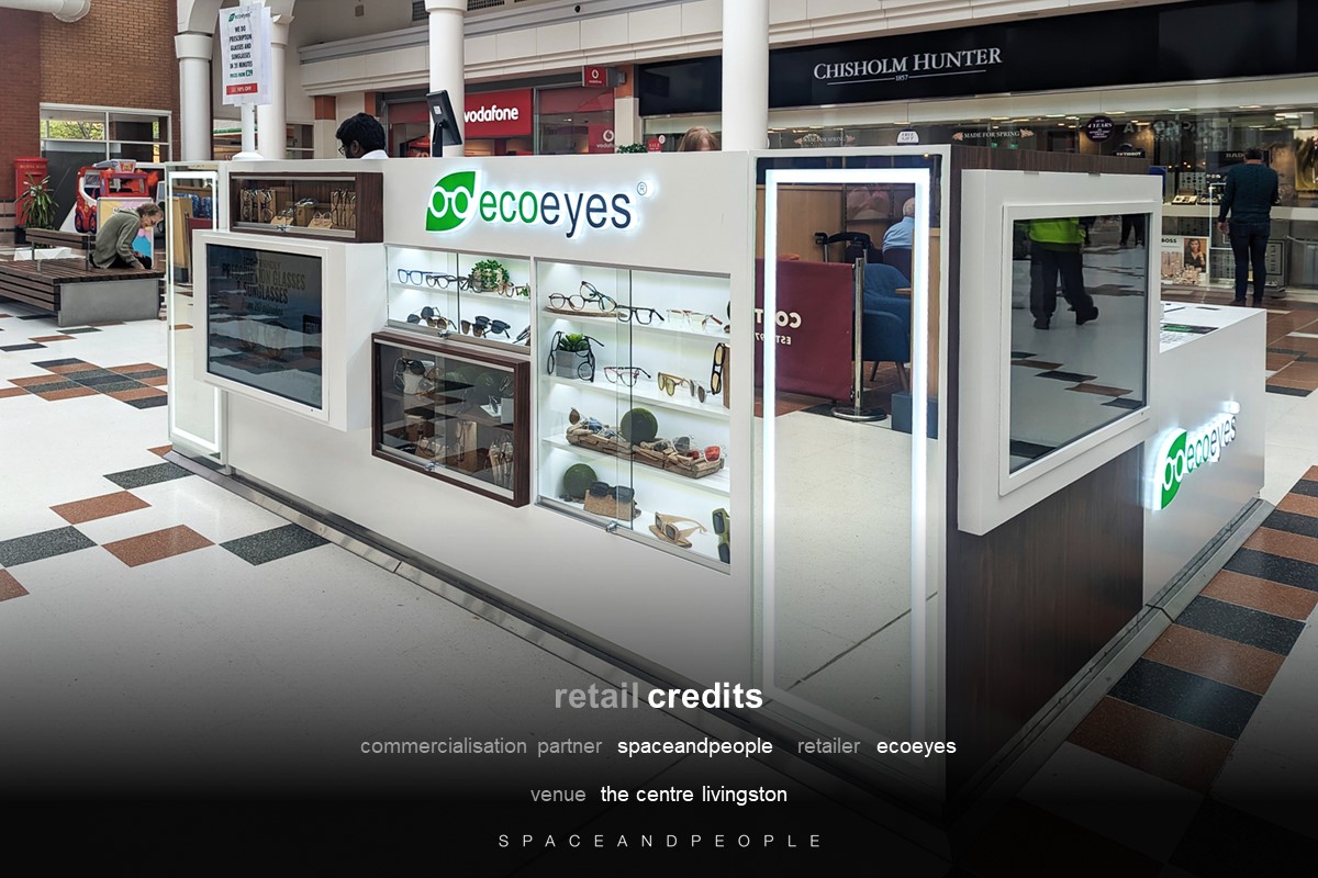 It's great to see Ecoeyes continue their expansion journey including the opening of their mid-mall kiosk at @shopthecentre last month!

Ecoeyes offer shoppers prescription eyewear on a 20-minute turnaround & their range is made with environmentally conscious materials🌱👓