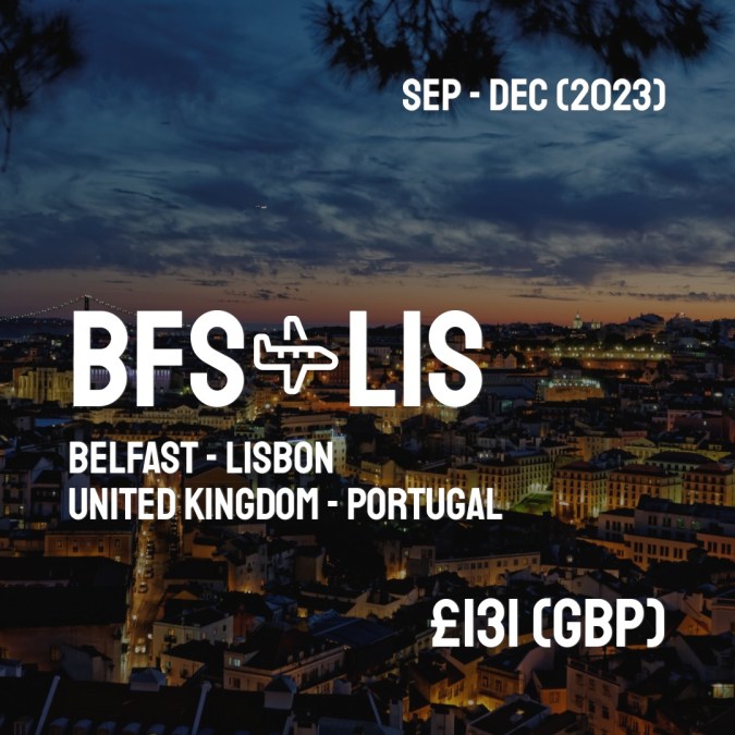 BFSCheapFly's tweet image. ✈️ Belfast (BFS) to Lisbon (LIS) for only £131 (GBP) roundtrip 💸
34 live dates on Adventure Machine. - get the app on iOS or Android