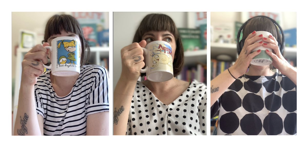 Since COVID and her moving to Cardiff, @ElissaElwick and I mainly communicate via FaceTime. Here are a trio of mugshots of her. I don't know what's in the mugs but it appears to have brought her out in spots which seem to be getting bigger and BIGGER.