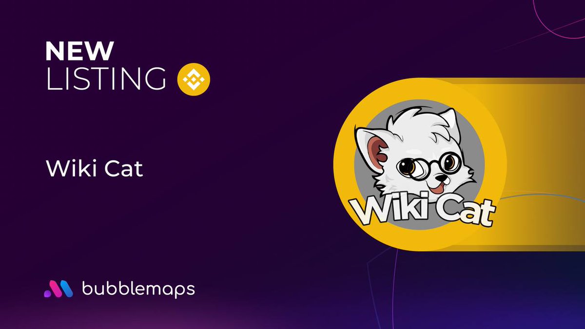 wikicatcoin's tweet image. New Listing ❇️

Wiki Cat is now on @bubblemaps 

We are proud to have added a new layer of transparency and security 

View Wiki Cat on Bubblemaps here: (app.bubblemaps.io/bsc/token/0x6e…) 🫧🗺️