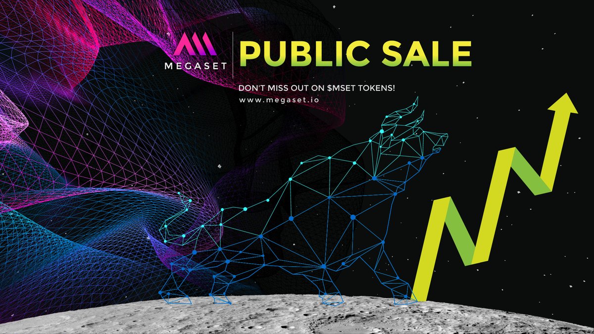 🙌Thank you for your patience and support!🙌

📢 Finally ⏰ The public sale of $MSET is happening Soon!
⏰ Public sale: June 15-22,2023 
🔥 Join the MEGASET revolution now!
💻 Buy $MSET: bit.ly/MSET-PublicSale

🚀 Get your $MSET tokens before they are listed!💎 
#ExcitingTimes