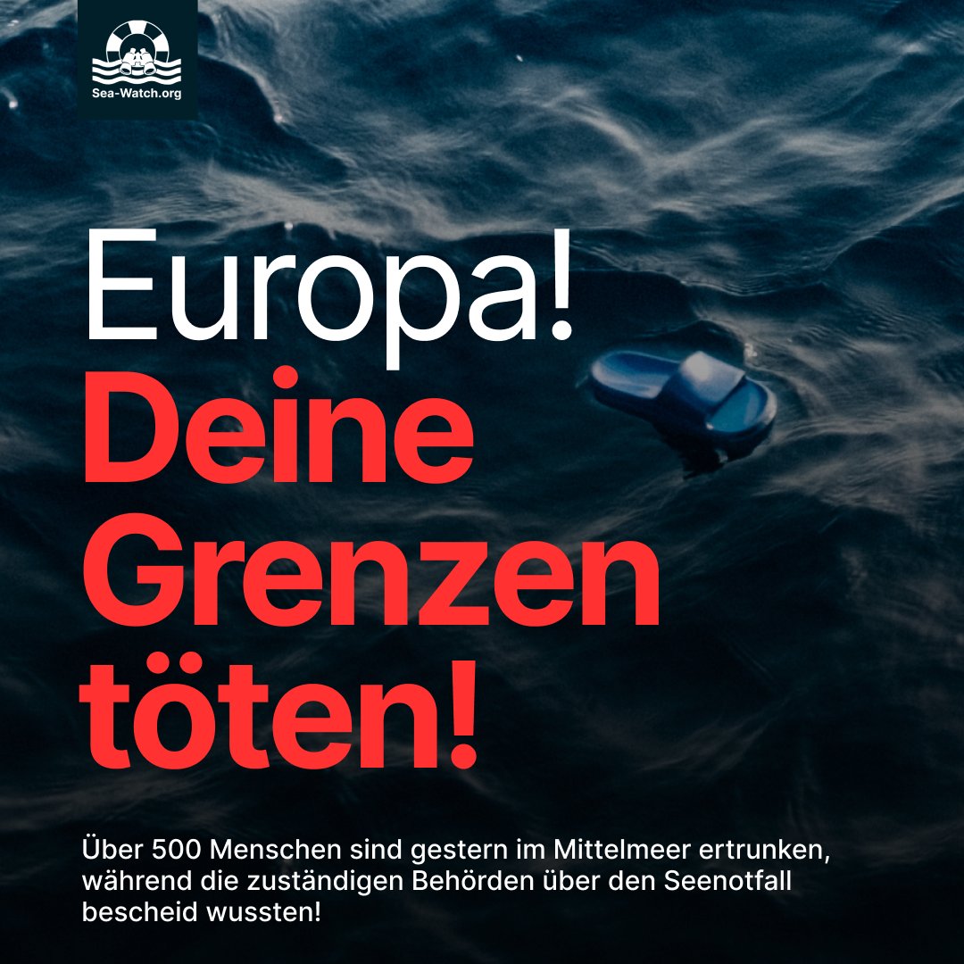 Die Zahl der Menschen, die gestern vor der Küste Griechenlands ihr Leben verloren haben, ist mittlerweile auf 500 gestiegen. Von einem Schiffs'unglück' kann keine Rede sein. Die Toten im Mittelmeer sind Kalkulation.