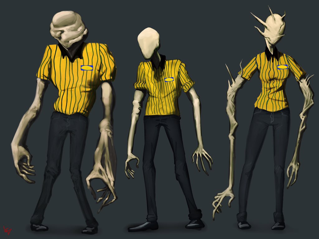 Leovincible on X: SCP 3008-2 IKEA workers. Character concept Fanart   / X