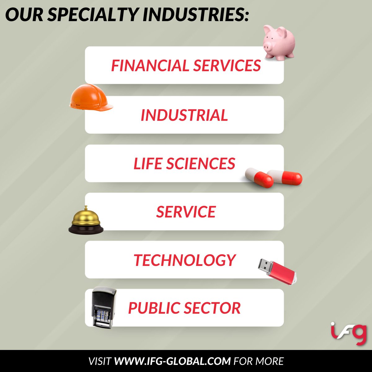 IFGHumanCapital's tweet photo. Attention job seekers! 🚨 If you are an expert or looking to join any of the following industries, we have jobs available for you. We offer both short-term &amp; permanent positions that will cater to your needs and aspirations. Browse our open jobs here: https://t.co/8IRKQpPqqO https://t.co/3ukXMpNGiE