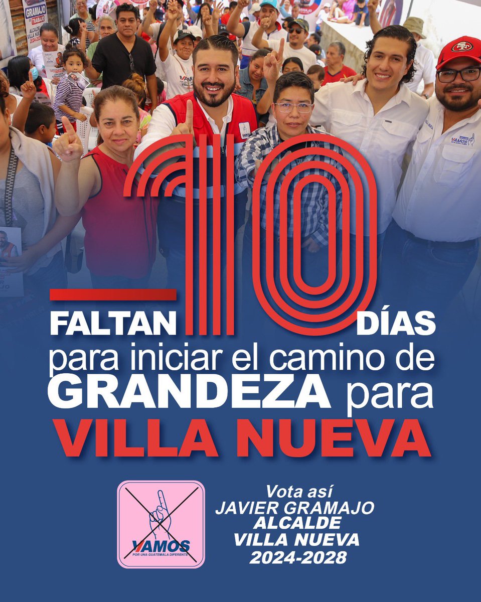 ¡FALTAN 10 DÍAS! 😱
¡Comienza la cuenta regresiva para votar por el mejor proyecto!

#AvanzamosconGramajo
#JavierGramajo