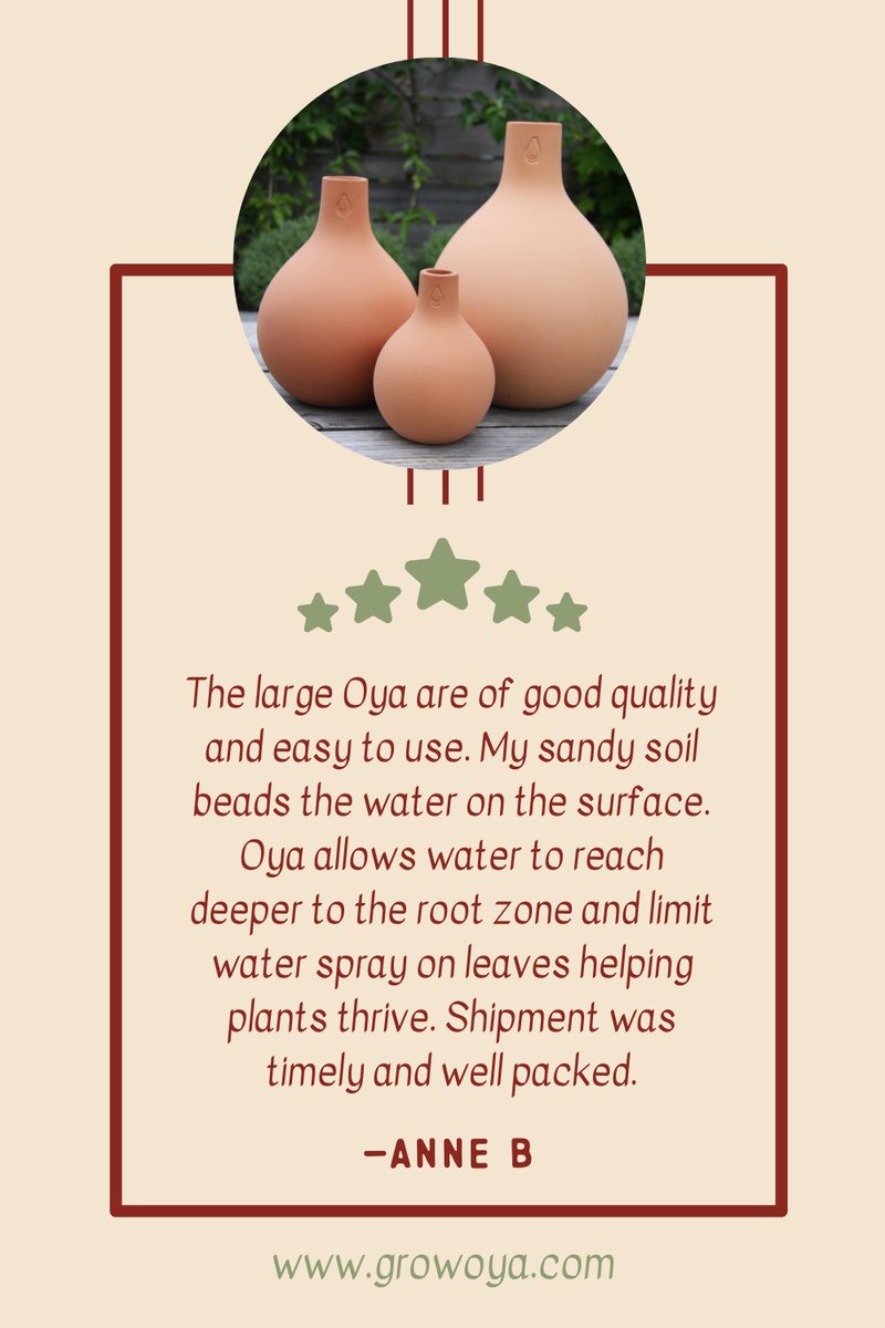 Thanks for sharing Anne! Give Oyas a try and watch your garden thrive!💧🪴 #HappyGardener #OyaSuccessStory