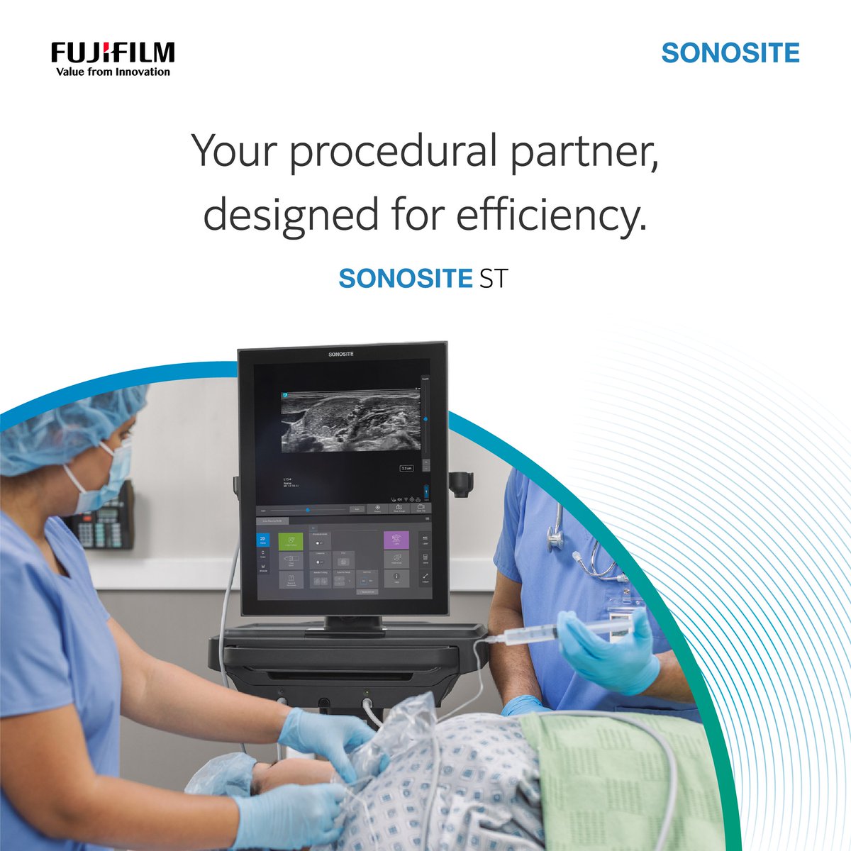 Sonosite ST is your proficient procedural partner, designed for efficiency. Featuring an intuitive user interface and optimized exam types, giving you time to do more of what you do best, provide patient care: secure.sonosite.com/st?utm_source=…

#SonositeST #MedDevice #Pointofcare #POCUS