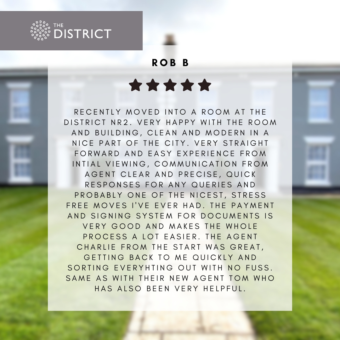 ⭐ ⭐ ⭐ ⭐ ⭐

Amazing review from one of our residents at the District!