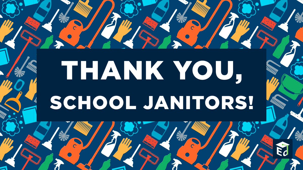 The school year may be over, the classrooms cleaned out, the hallways empty...but school janitors are still hard at work. Thank you for cleaning & preparing our schools over the summer so they're in tip-top shape for the new school year. #ThankYouThursday