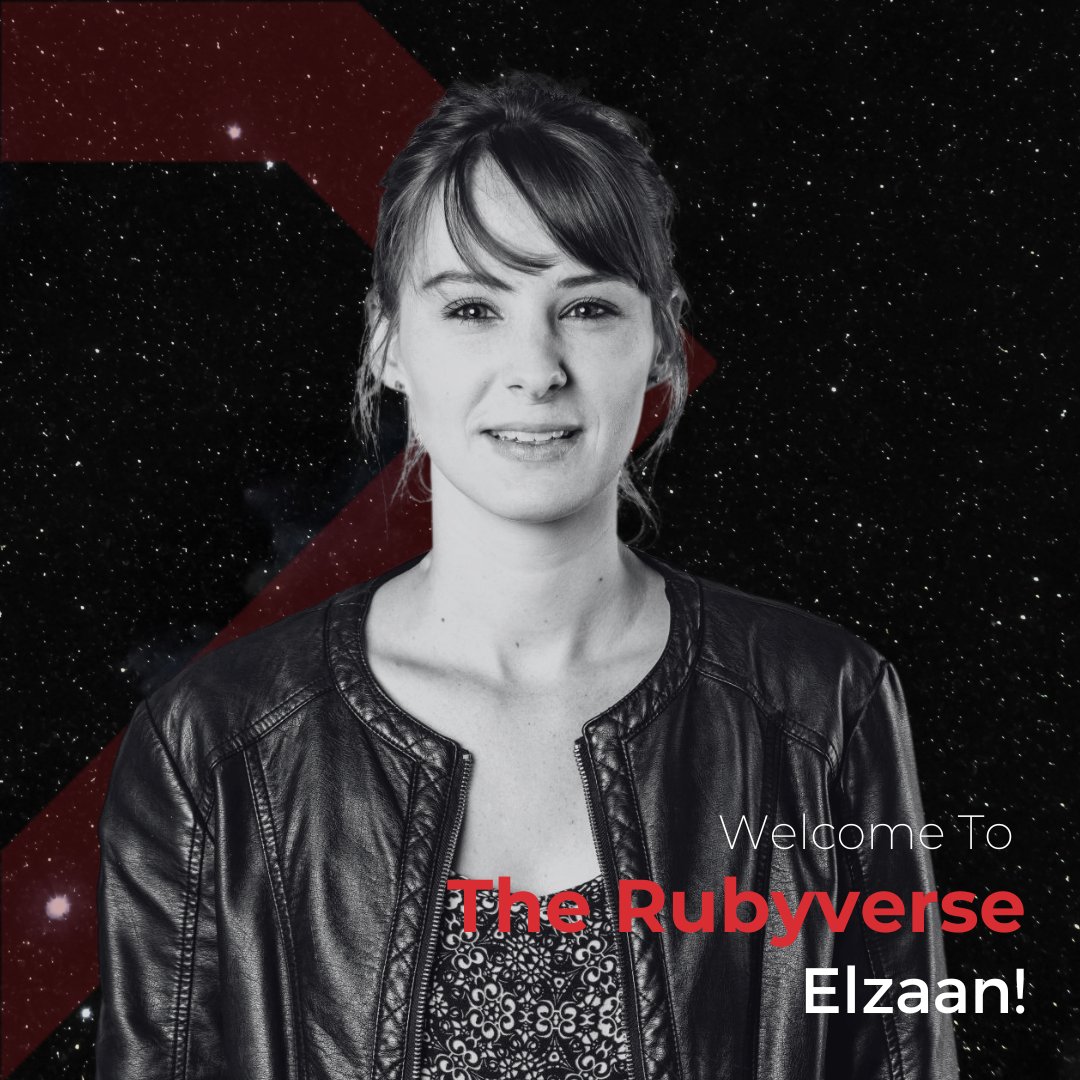RubyDigitalSA's tweet photo. We've found our new Success superstar, Elzaan! 🥳✨
​
We went over the edge of our Rubyverse, looking for a gem that fits in perfectly, and we did! We're so excited to watch you grow with us as we take the digital marketing space by storm🚀

#RubyDigital #RubyCan #Rubyverse https://t.co/cxcdqapOyt