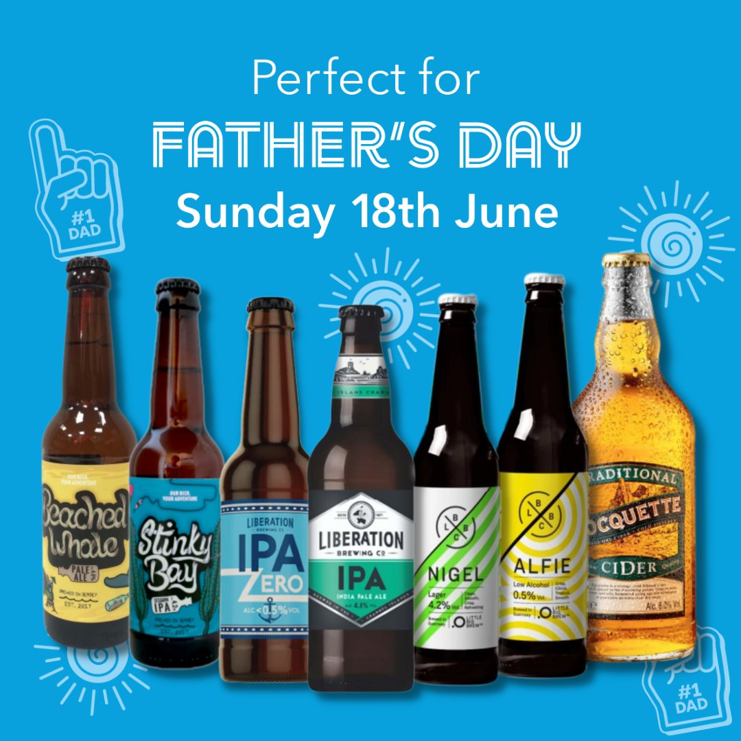 Channel Islands Coop (@ci_coop) on Twitter photo Raise a glass to Dad's special day with local drinks from Jersey and Guernsey! 🍻😋
Celebrate Father's Day in style with beverages inspired by the islands' charm. Cheers to the best Dad around! 🥃🎉
<a href="/RocquetteCider/">Rocquette Cider Co.</a>
<a href="/LibBrewery/">Liberation Brewery</a> Raise a glass to Dad's special day with local drinks from Jersey and Guernsey! 🍻😋
Celebrate Father's Day in style with beverages inspired by the islands' charm. Cheers to the best Dad around! 🥃🎉
<a href="/RocquetteCider/">Rocquette Cider Co.</a>
<a href="/LibBrewery/">Liberation Brewery</a>