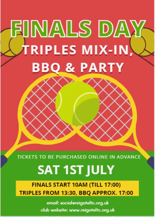 ReigateLTC's tweet image. 2023 Club Championships Finals Day #Pitchero
reigateltc.org.uk/news/2023-club…
