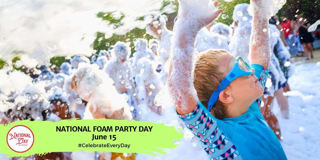 It's our first ever #NationalFoamPartyDay! Mountains of foam, music pumping, laughter echoing. Life is bubblier when you're waist-deep in foam and dancing like no one's watching. nationaldaycalendar.com/national-foam-…