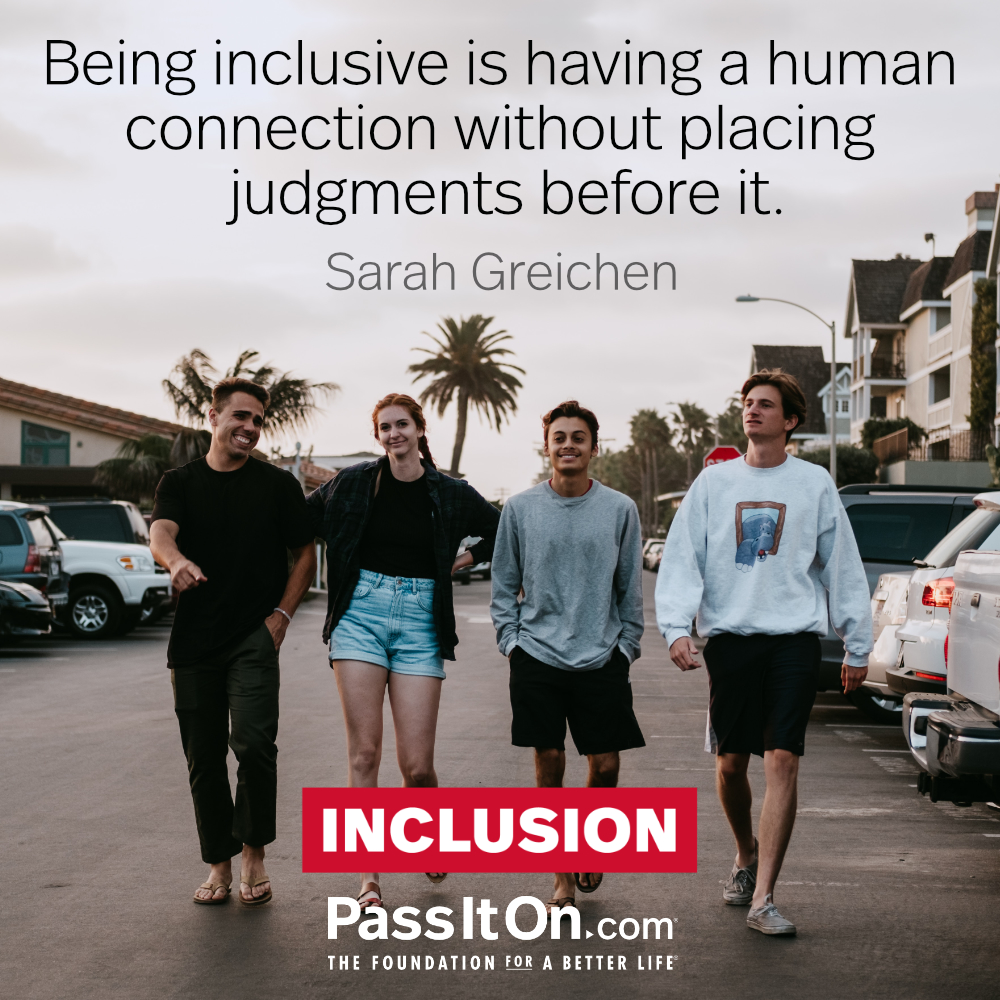 #inclusion #passiton
.
.
.
#include #unity #human #connect #connection #judgement #learn #love #compassion #inspiration #motivation #inspirationalquotes #values #valuesmatter #instadailyquotes #instadaily #instaquotesdaily #instaquotes #instagood