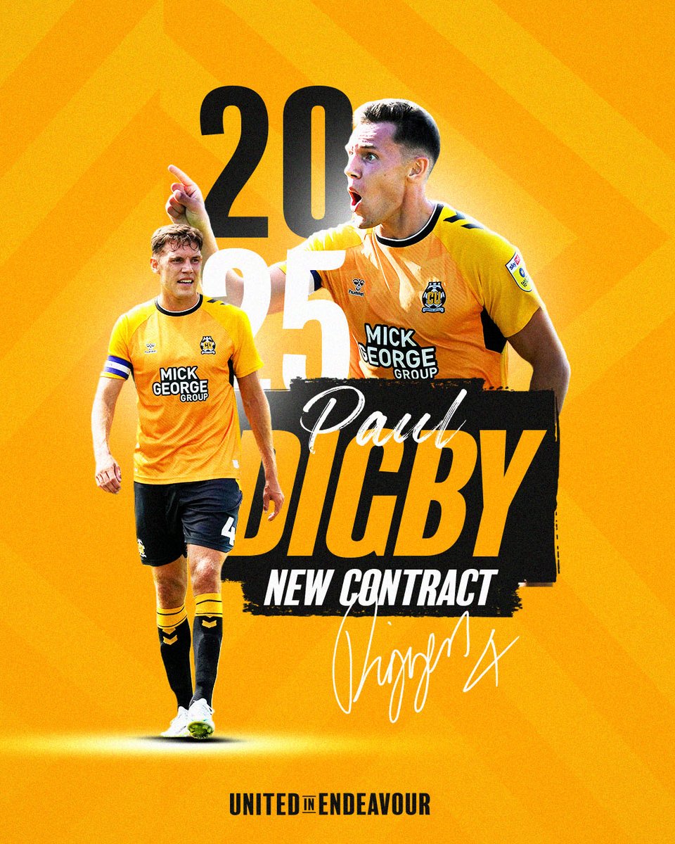 Yes Diggers! 👊

Paul Digby has signed a new two-year deal with the U's. ✍️