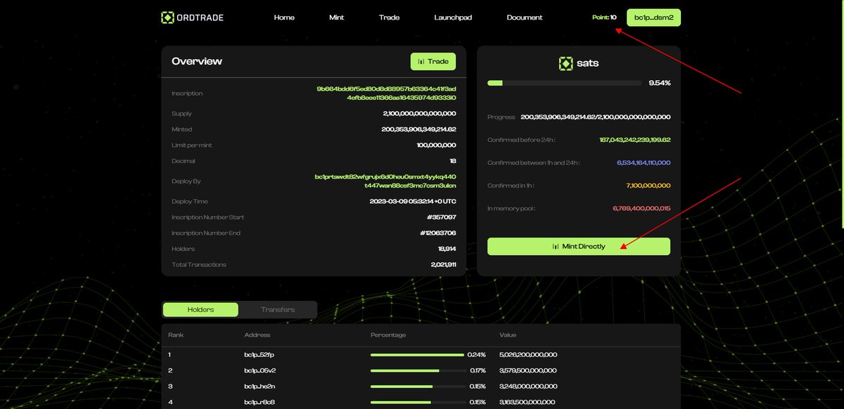 OrdTrade_'s tweet photo. BIG UPDATE #BRC20 #OrdinalsNFT #OrdTrade 

🟧Point System (Released)
🟧Optimized transaction fee (Done)

@OrdTrade_ provides:
- Faster Mint
- Lower Gas Fee
- Mint to earn $XB20 tokens (by points)

🧵 Here's how it works...