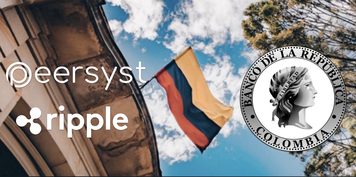 We are excited to announce that <a href="/Peersyst/">Peersyst Technology</a> and <a href="/Ripple/">Ripple</a> will start working with the 🏦 Central Bank of Colombia <a href="/BancoRepublica/">Banco República 🇨🇴</a> 🇨🇴 through our partnership with <a href="/Ministerio_TIC/">Ministerio TIC</a> ✅

👉The objective: Evaluate potential efficiencies of a solution using the Ripple #CBDC Platform based