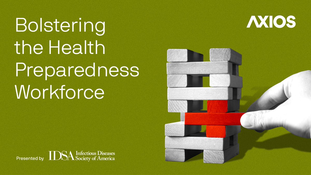 📣 TODAY at 8am ET 
 
Join @TReedinDC & @caitlinnowens LIVE in D.C. for convos on bolstering the health care workforce, feat.
@HRSAgov's Carole Johnson, @SenTinaSmith
& @HowardU Hospital’s India Medley.  

RSVP: bit.ly/441DdbC 
Presented by: @IDSAInfo 

#AxiosEvents