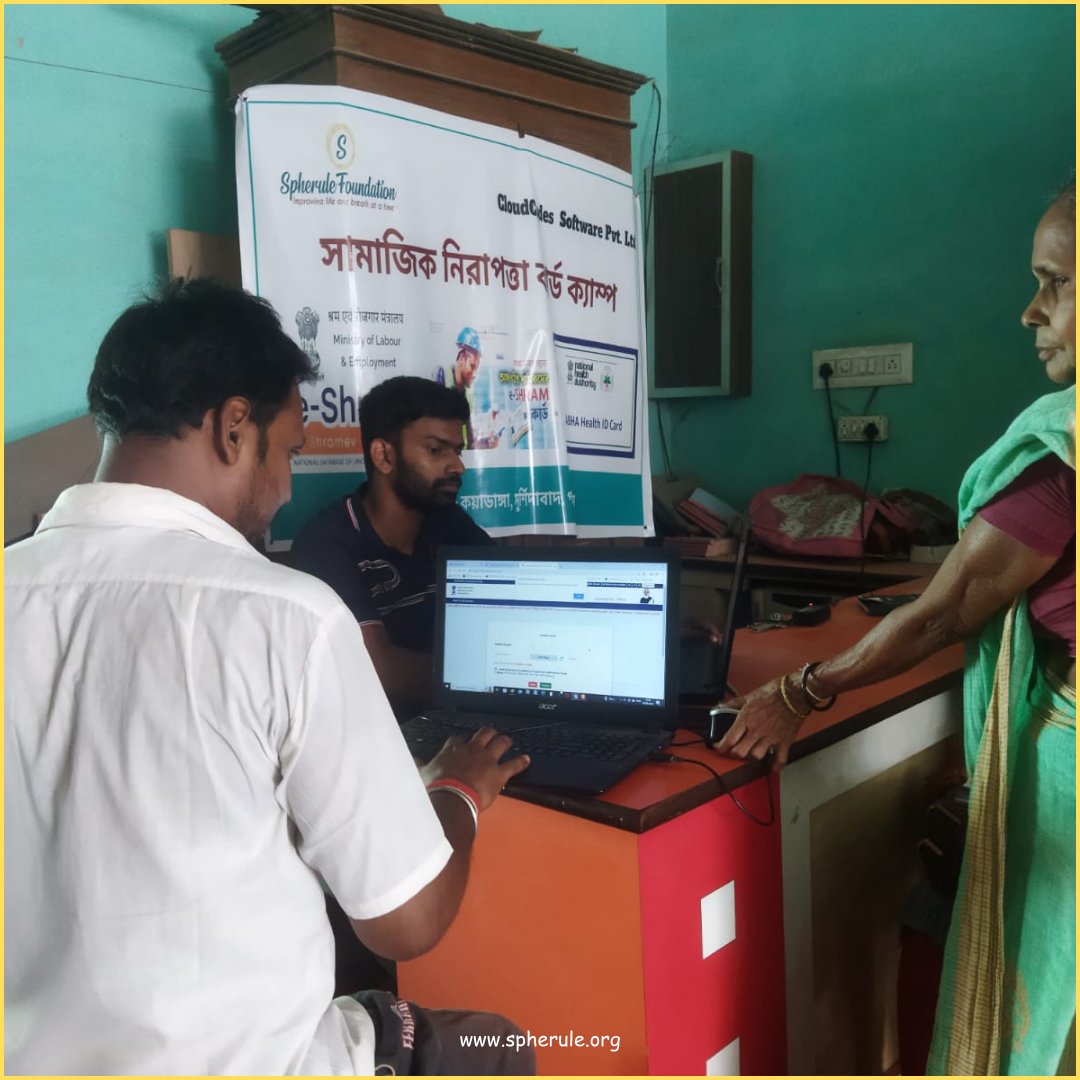 SpheruleNGO's tweet image. Happy to share that ABHA and E-Shram Cards are now ready for 350 individuals in Kayadanga  community! These cards provide comprehensive social security benefits to these community members.   
#CloudCodesSoftware #SpheruleFoundation