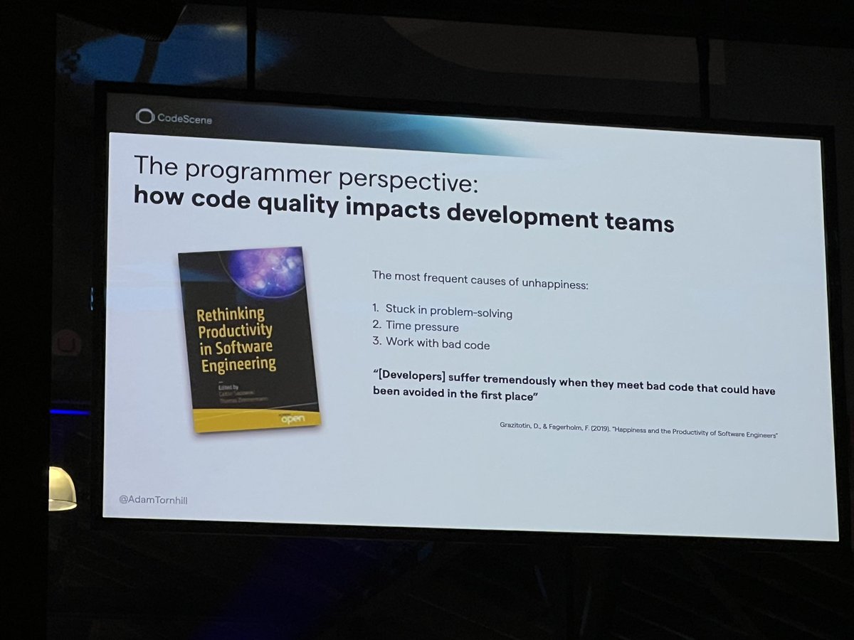 Eeeeyup. Definitely great inspiration for trying to remove technical debt 🙏 And only one of many reasons! #codegarden