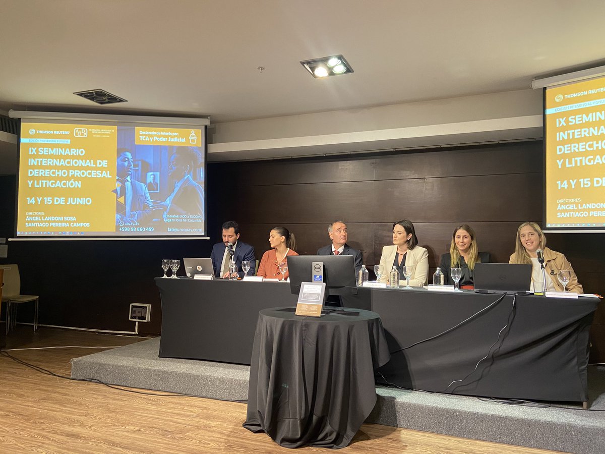 Ignacio Soba (@ignaciosoba) on Twitter photo Mesa conjunta de la <a href="/AUDPCouture/">Asociación Uruguaya de Derecho Procesal EJ Couture</a> y la <a href="/AADProcesal/">Asociación Argentina de Derecho Procesal</a>. IX Seminario Internacional de Derecho Procesal y litigación.
El <a href="/FProbatorio/">Foro Uruguayo de Derecho Probatorio</a> presente con la moderación de <a href="/BRodriguezFacal/">Boris Rodriguez Facal</a> y <a href="/LuciaFernndezR2/">Lucia Fernández Ramirez</a> y participación de <a href="/CUmpierrezBleng/">Camila Umpierrez Blengio</a> (que expondrá sobre pericias de parte). Mesa conjunta de la <a href="/AUDPCouture/">Asociación Uruguaya de Derecho Procesal EJ Couture</a> y la <a href="/AADProcesal/">Asociación Argentina de Derecho Procesal</a>. IX Seminario Internacional de Derecho Procesal y litigación.
El <a href="/FProbatorio/">Foro Uruguayo de Derecho Probatorio</a> presente con la moderación de <a href="/BRodriguezFacal/">Boris Rodriguez Facal</a> y <a href="/LuciaFernndezR2/">Lucia Fernández Ramirez</a> y participación de <a href="/CUmpierrezBleng/">Camila Umpierrez Blengio</a> (que expondrá sobre pericias de parte).