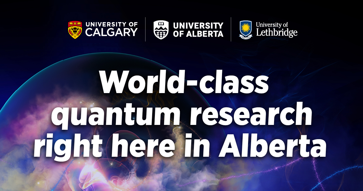 UCalgary's tweet photo. Quantum Horizons Alberta (QHA) is set to take critical research to new heights. QHA will grow Alberta’s considerable capacity in quantum research through a partnership with #UCalgary, @UAlberta and @uLethbridge https://t.co/ATnGzSOt8A https://t.co/KP8lYLwi9F