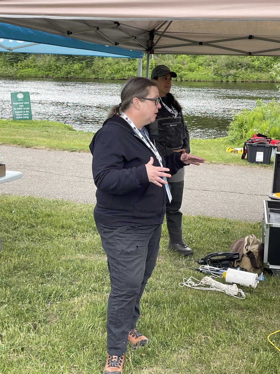 Water monitoring and discussions about invasive species. #livinglakescanada #matawa #waterislife