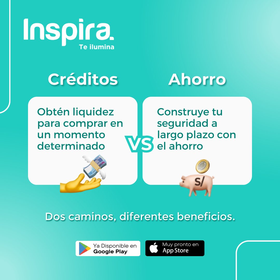 InspiraApp's tweet photo. Aprende todas las reglas ✍️, tips ✅, y las letras pequeñas 🤓que los bancos no te enseñan.

Descarga Inspira y aprende más https://t.co/shTj6VwKJA

¡Ya disponible en google Play!

#ahorrar #aprender #ganarplata #TVA #todosvamosaahorrar #créditos https://t.co/hZjdLWI2bQ