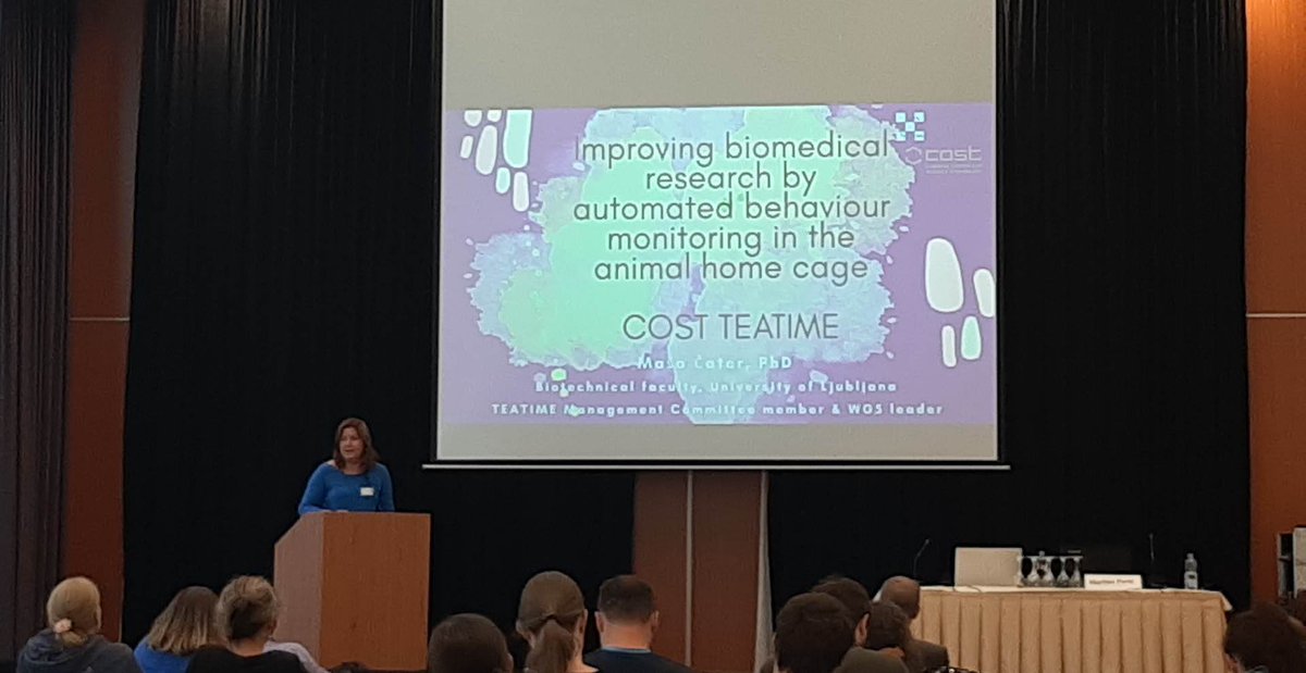 COST_TEATIME's tweet image. #TEATIME Action @COSTprogramme was presented today by a member and a working group 5 leader @MasaCater at the International lab animal conference #SLAS2023 in Slovenia.

Lots of questions followed from the public, which was a good sign the Action has a high potential.

#homecage