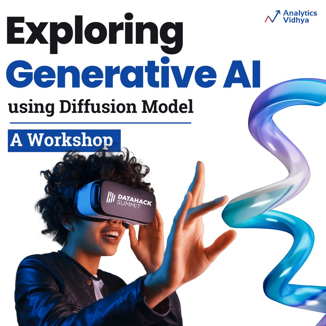 AnalyticsVidhya's tweet image. Don&apos;t miss the exciting opportunity to learn about Diffusion Models and  Generative AI at DataHackSummit2023! 

Join us to expand your knowledge  and reserve your spot today! 
analyticsvidhya.com/datahack-summi…

#analyticsvidhya #datahacksummit2023