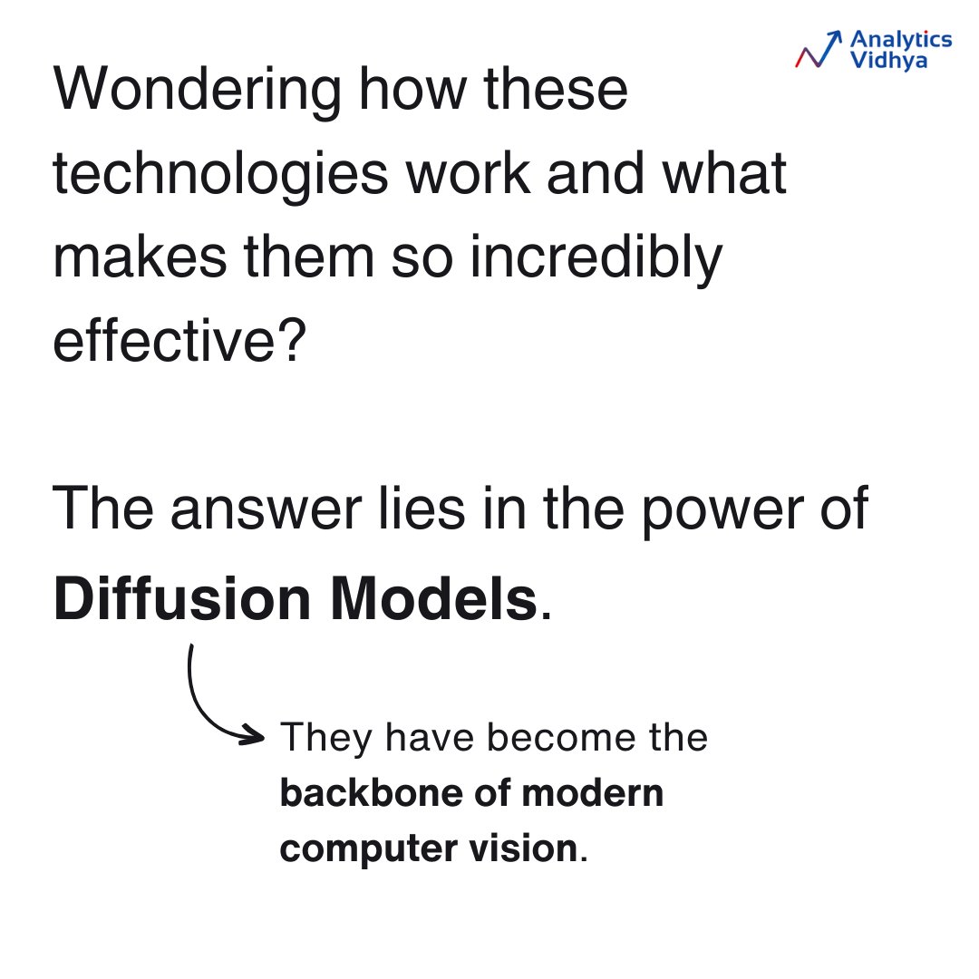 AnalyticsVidhya's tweet image. Don&apos;t miss the exciting opportunity to learn about Diffusion Models and  Generative AI at DataHackSummit2023! 

Join us to expand your knowledge  and reserve your spot today! 
analyticsvidhya.com/datahack-summi…

#analyticsvidhya #datahacksummit2023