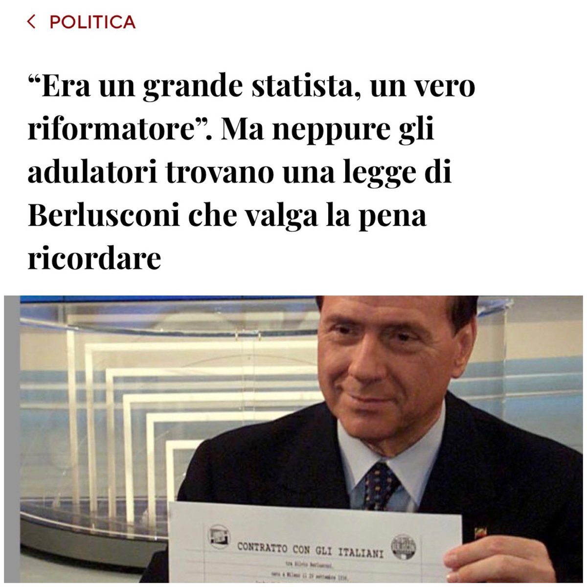 Quando si dice “lavaggio del cervello”

#Berlusconi #BerlusconiVergognaNazionale #LuttodiStato #luttonazionale
