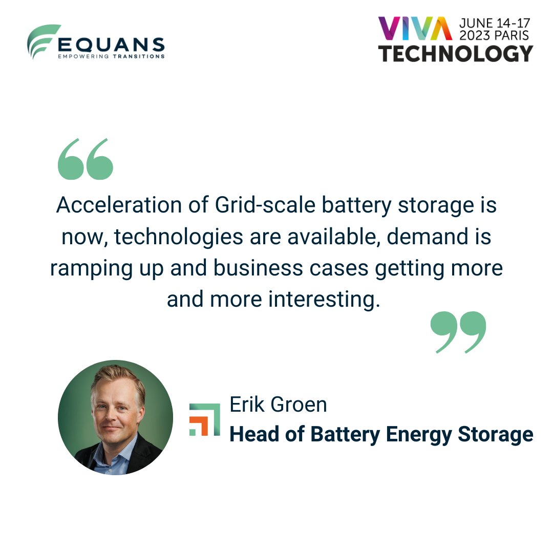 📢 #VivaTech 🚀
🗓️ June 15th
🕐 2:35 PM

<a href="/groen_erik/">Erik Groen</a>, Head of Battery Energy Storage, will be joining the "#Hydrogen and Energy Storage: Best Practices and Innovations" roundtable. He will talk about battery #energy storage and its potential to transform the energy landscape.
