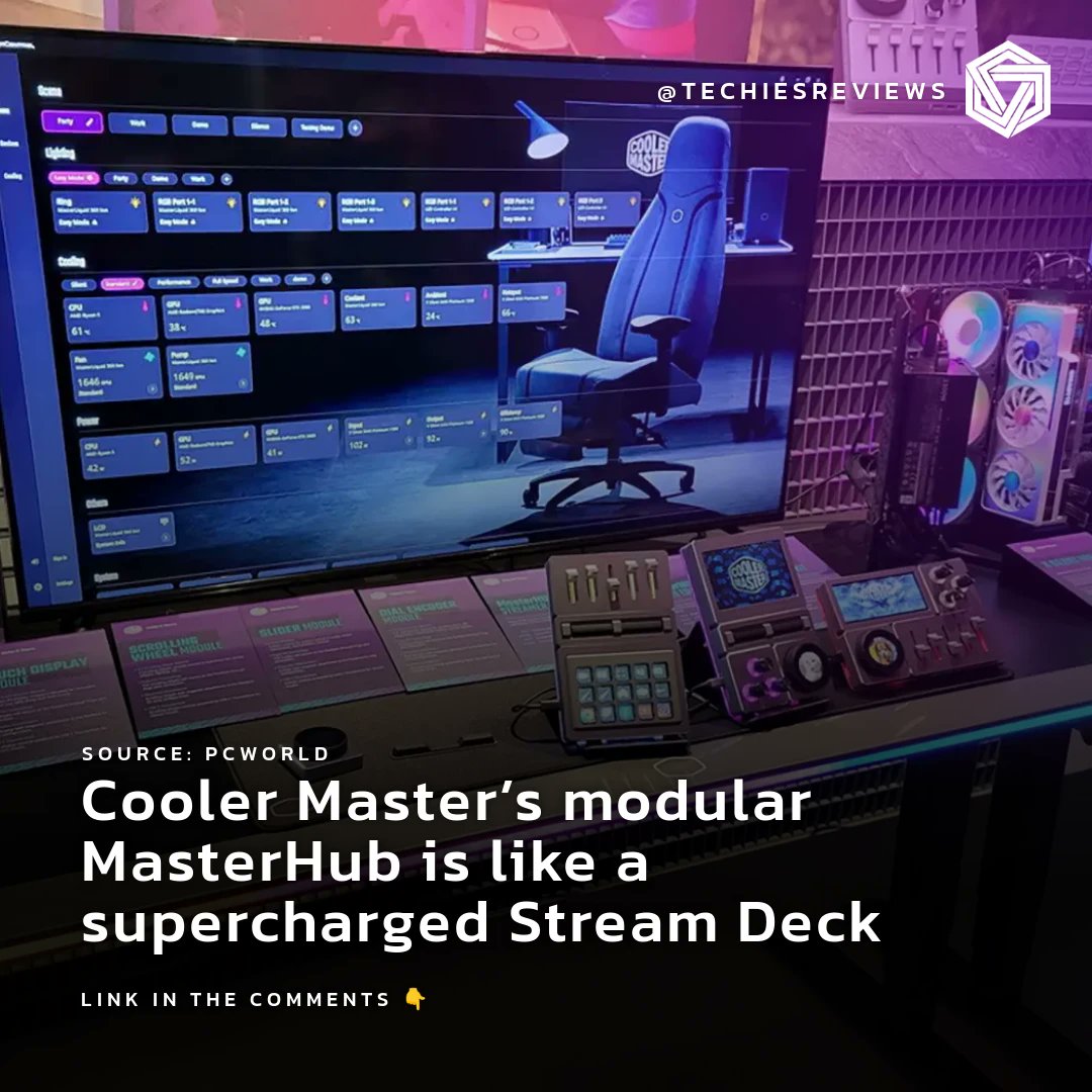 Check out PCWorld's take on Cooler Master's modular MasterHub, a supercharged Stream Deck! 🎮 Will you upgrade your gaming rig with this tech? #MasterHub #CoolerMaster #StreamDeck